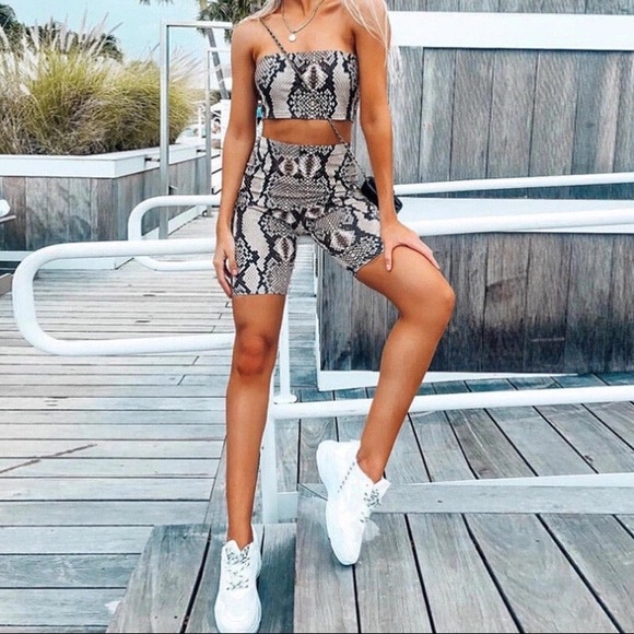 COPY - 2-piece snake print bike set - Picture 3 of 3